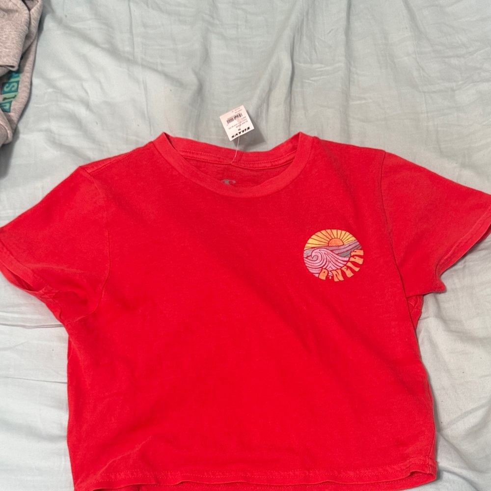 O'Neill Red Short Sleeve Tee with Graphic